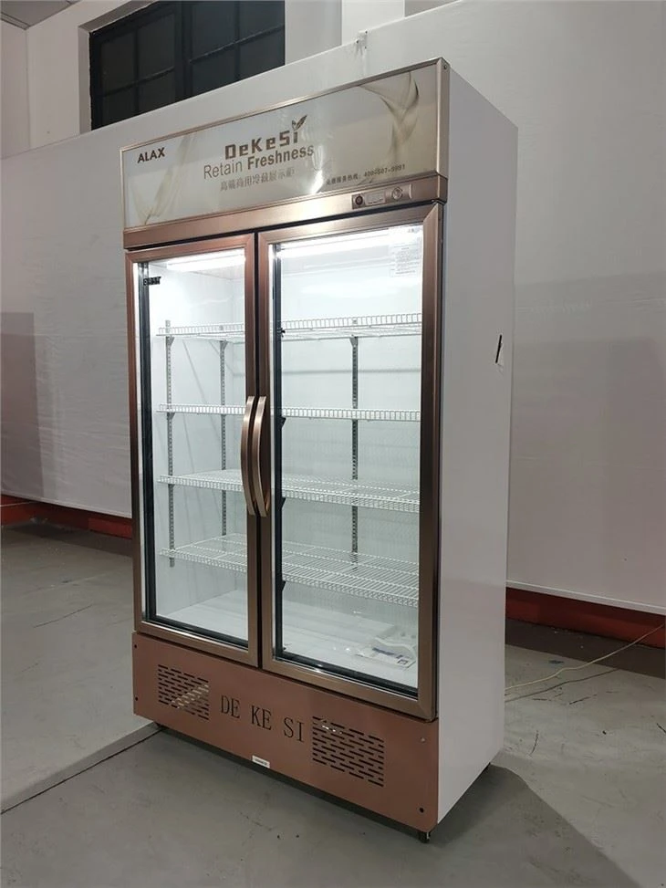 Vertical Display Fridge
